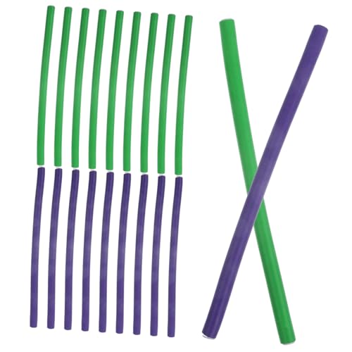 MUSISALY 2Packs Heatless Foam Hair Curlers Flexible Curling Rods for Effortless Curls Random Color for Hair No Damage Easy to Use for Overnight Styling