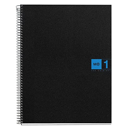 Miquelrius Single Subject Spiral Notebook, College Ruled, Blue, 80 Sheets (8.5
