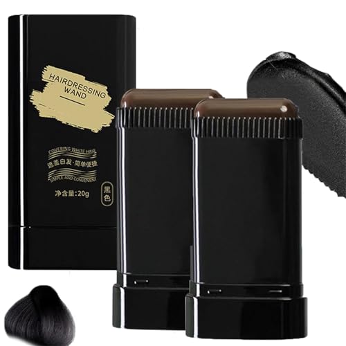 Roseionly - Tinte instantáneo en barra con peine incorporado, peine portátil for cubrir canas, kit de retoque 2 en 1, resistente al agua y al sudor, seguro y práctico for mujeres y hombres.(Natural Bl