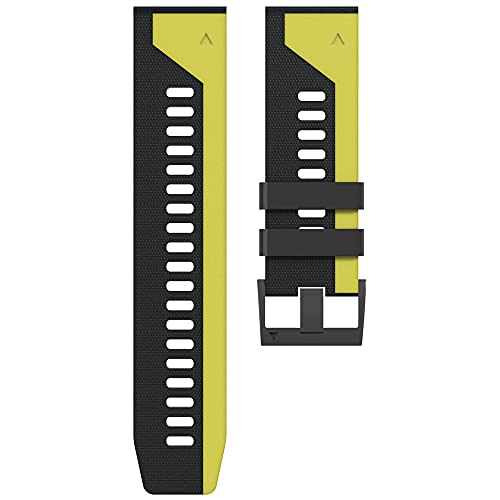 HQHYGM Correas de Reloj de Silicona Correas de liberación rápida para 6 6X Pro 5X 5 Plus 3HR 7X 7 Epix Watch Band Belt 22 26mm