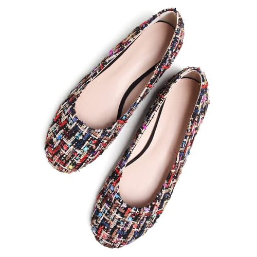 Image of SAILING LU Casual Shoes for Women Dressy Ballet Flats | Comfort Fit, Work Shoes,Casual for Women, Slip-Ons Loafers