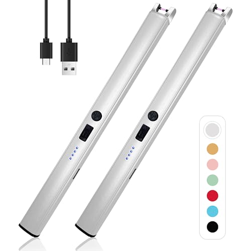 2-Pack Dual-Arc Rechargeable USB Lighter with Safety Switch