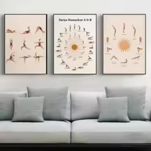 Art mural chat café pour décorer un studio de yoga, cadre mural 60x80 cm