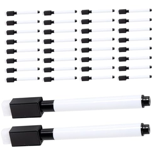 GRIRIW 100piezas Whiteboard Markers Fine Tip Pens with Water soluble Ink Erasable Dry Erase Markers for Office School Home Use Whiteboards Glass and More