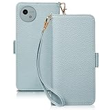 SZJAMIE AQUOS wish4 ケース 手帳型 wish 4 手帳型ケース SH-52E ケース 財布型 上質な手触り おしゃれ A402SH 手帳型カバー かわいい アクオス ウィッシュ4 スマホケース 軽量 薄型 可愛い 人気 耐衝撃 カード収納 純正 お洒落 シンプル 横置きスタンド機能 ストラップ付き(AQUOS wish4 SH-52E/A402SH対応,ブルー)