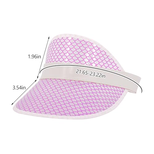 Image of Surkat Plastics Clear Sun Visors UV Protection Hat Cap Headwear Sunhat for Golf Tennis Beach Cycle