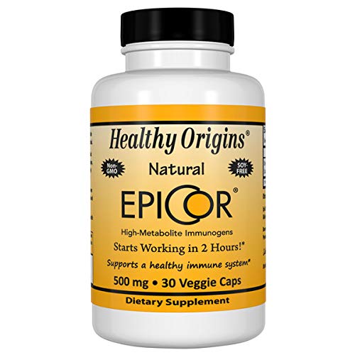 Healthy Origins EpiCor (Clinically Proven Immune Support) 500 mg, 30 Veggie Capsules