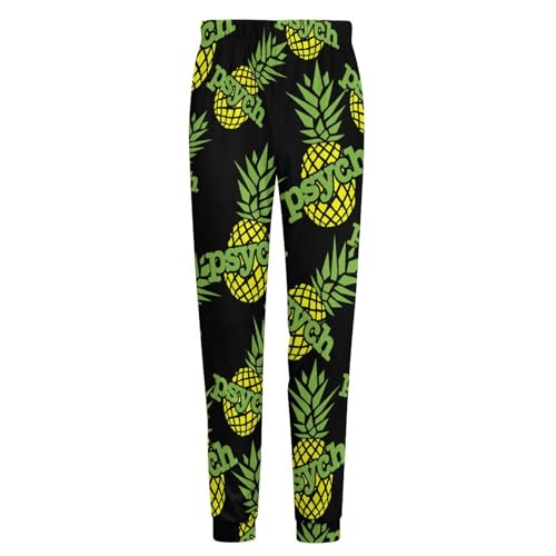 Psych Pineapple Men's Pajama Pants Soft Lounge Pants PJ Bottoms for Sleeping4