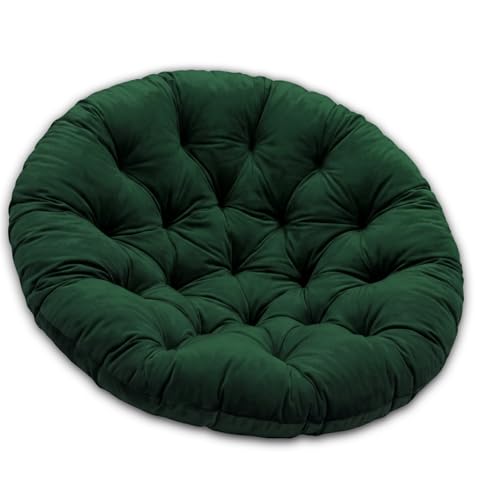 SuperKissen24. Coussin de Fauteuil Suspendu - Coussin Fauteuil Jardin - Oreillers de Oeuf Suspendu - Coussin Rond - Oreiller Moelleux - Vert