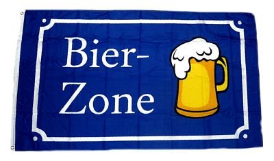 Fahne/Flagge Bier Zone 90 x 150 cm Fahnen Flaggen