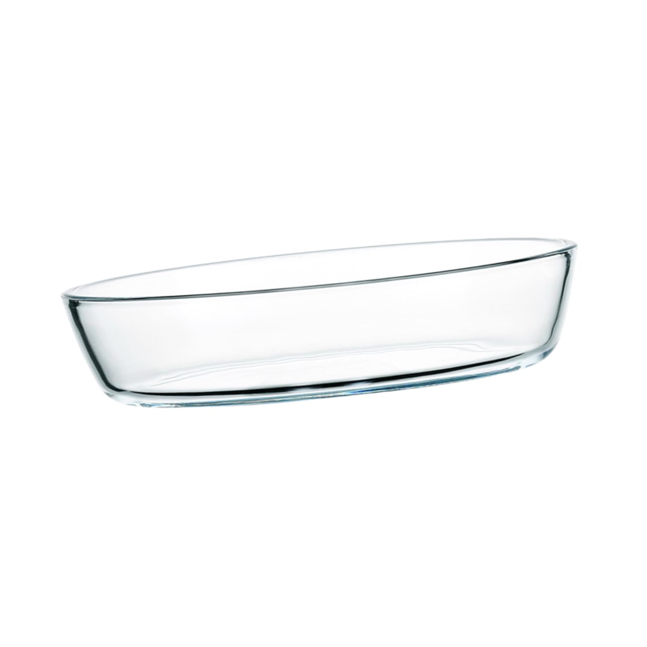 Ovales Glas Backblech Mikrowellengeeignet mit 2400ml Fassungsvermögen Leicht zu Reinigen als Ofenform und Servierplatte für Küchengebrauch