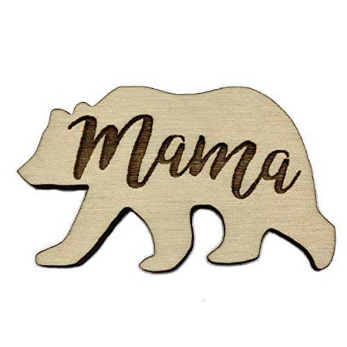 Mama Bear Wood Pin | Cute Hand-Made Mother's Day Gift for Mom