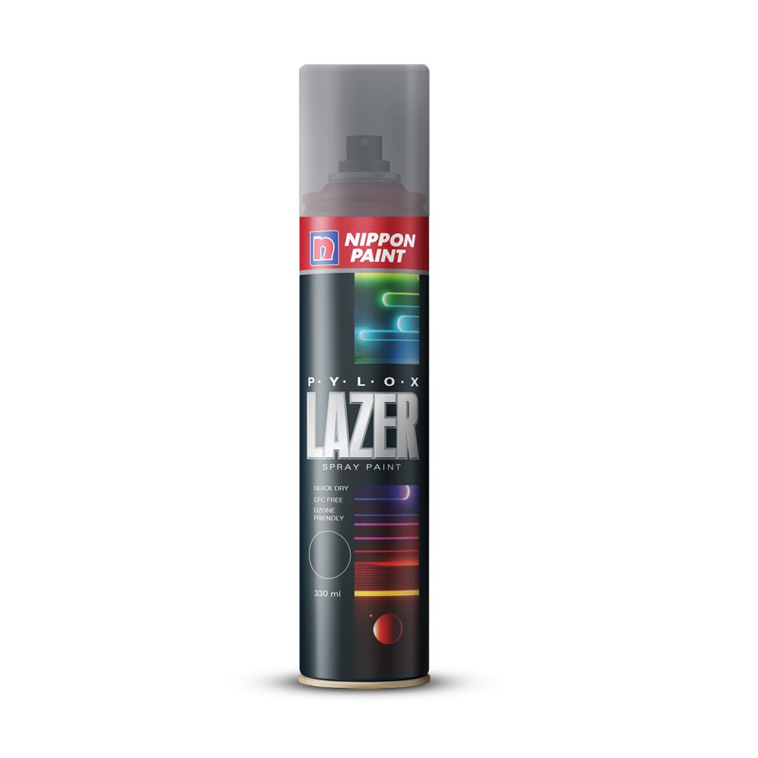 Nippon Paint Pylox Lazer Aerosol Spray Paint (DA Grey, 0.33 Kg)