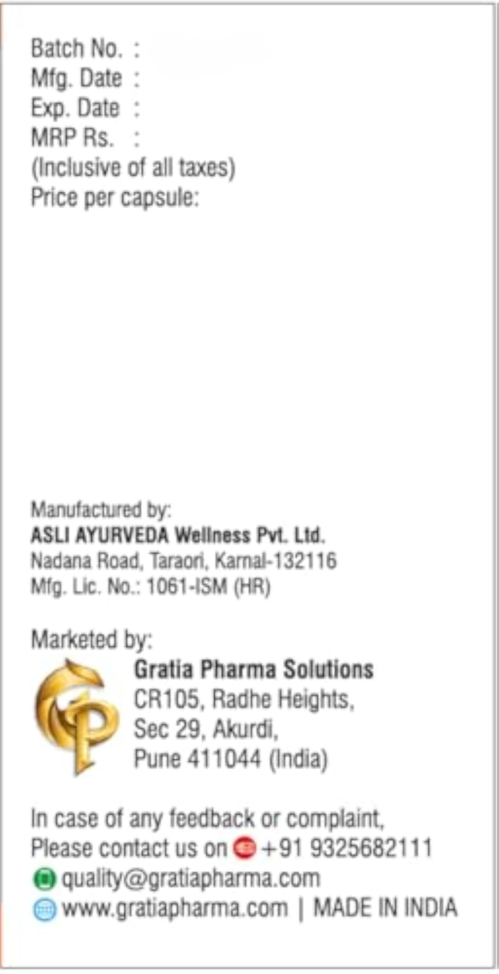GraciCol Colon Care Capsules