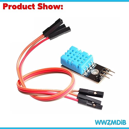 WWZMDiB DHT11 Temperature and Humidity Sensor 3.3V-5V Humidity Measure 20%-95% Temperature Measure 0-50℃ for arduino (5Pcs DHT11) - Thumbnail 3