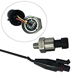 Vacuum Pressure Transducer Sender Sensor 14.5 to 30psi Stainless Steel Oil Fuel Air Water for Boost Vaccume Oil Gas Diesel USA Stock (Size 1)