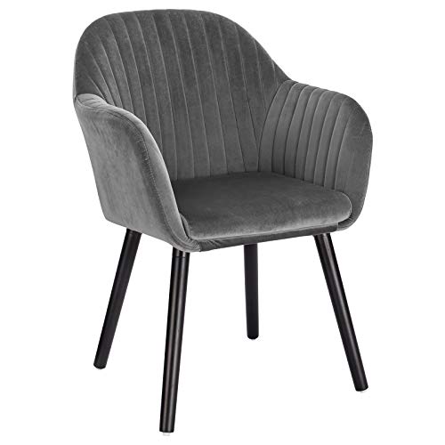 Woltu 1x Sillas De Comedor Nordicas Estilo Vintage Juego De 1, Sillas De Cocina Sillas Tapizada Con Reposabrazos En Terciopelo, Estructura De Madera Sillas De Escritorio Gris Oscuro Bh259dgr-1 Woltu 1x Sillas De Comedor Nordicas Estilo Vintage Juego De 1, Sillas De Cocina Sillas Tapizada Con Reposabrazos En Terciopelo, Estructura De Madera Sillas De Escritorio Gris Oscuro Bh259dgr-1