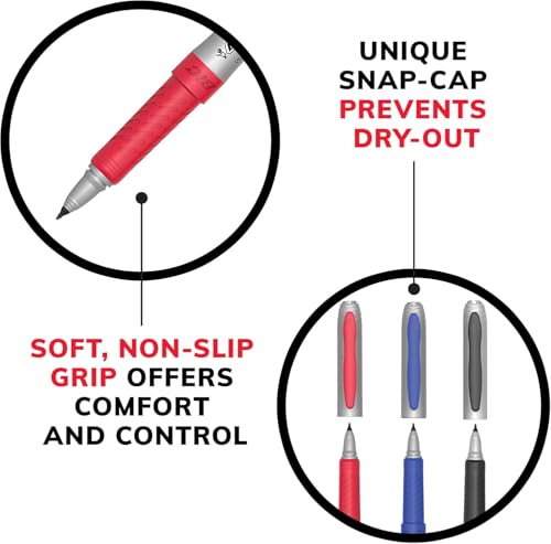 BIC Mark-It Permanent Markers, Ultra-Fine Point, Black, 12 Markers