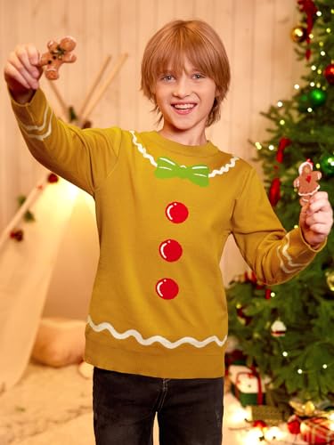 Image of BesserBay Unisex Kids Ugly Christmas Sweater Funny Tacky Knit Winter Pullover 4-14 Years
