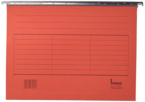 Dossier suspendu Bene Vario Mobil 116505rt A4 rouge pour éviter les documents froissés