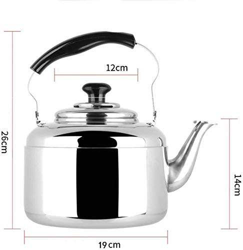 Bouilloire à sifflet en acier inoxydable 5L pour induction et gaz durable - 2