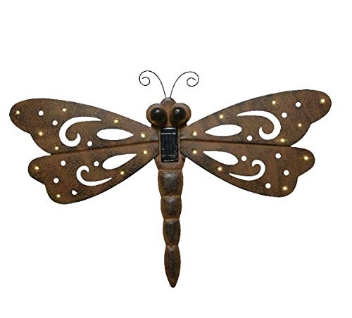 Direct Global Trading Dragonfly Design LED Solar Wall Light