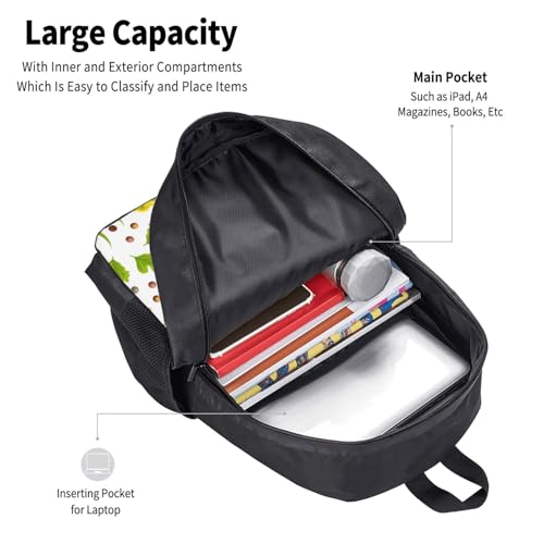 Rape flowers Backpack Large Capacity Backpacks Leisure Travel Daypack 12.5X5.5X16.5 inch4