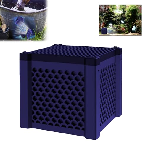 Kenmohuo Eco-Aquarium Water Purifier Cube 2025 Activated Carbon Filter Cube Super Strong Filtration for Aquarium Fish Tank Horse Trough & Ponds | Reusable Honeycomb Purifier Block | Odor Control
