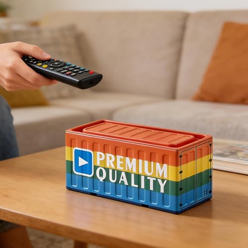 Caja de lápices en forma de contenedor, caja de almacenamiento con tapa, organizador portátil multifuncional de metal a prueba de óxido, estuche de escritorio de estilo industrial, 11,5 x 5 x 5 cm - imagen 7