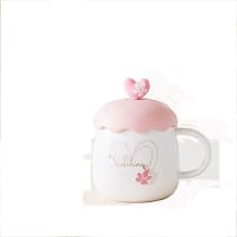 Coffee Mug Cute Sakura Mug Ceramic Girl Pink Lid Cartoon Coffee Cup Creative Self Stirring Cups Eco Friendly Coffe Cup Women Mugs Mug