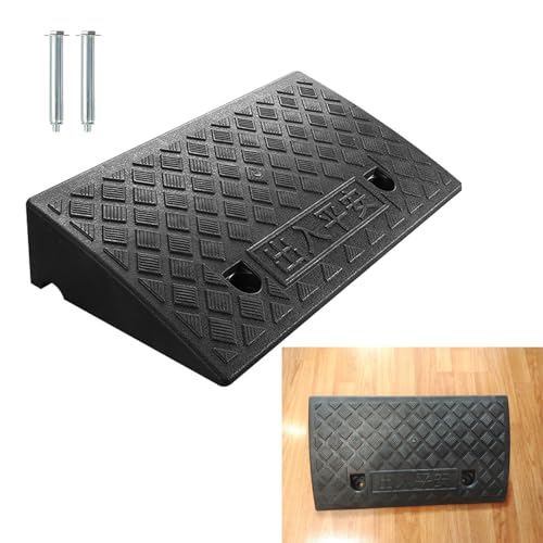 Rampa de plástico para bordillos 50x27x13 cm con 2 tornillos miniatura 1