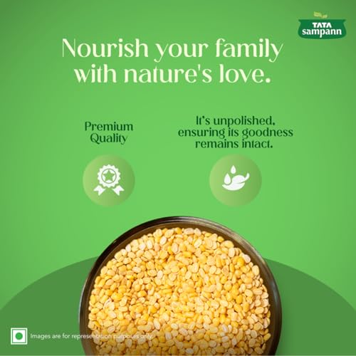 Tata Sampann Unpolished Moong Dal (Split), 1Kg