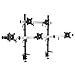 Braccio per monitor 5 volte HFTEK - supporto da tavolo per 5 schermi da 15 - 27 pollici con VESA 75/100 (MP235C-N)