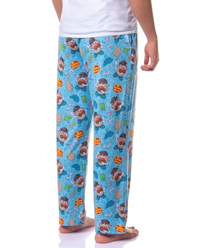 Mr. Potato Head Men's Pajama Pants – Dress Up Tossed Print Adult Sleepwear Lounge Bottoms4