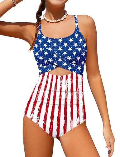 Image of Girl Swimsuit One Piece Cutout Ruched Bathing Suit for Girls Color Block Adjustable Straps Pad Swimwear 9-18y