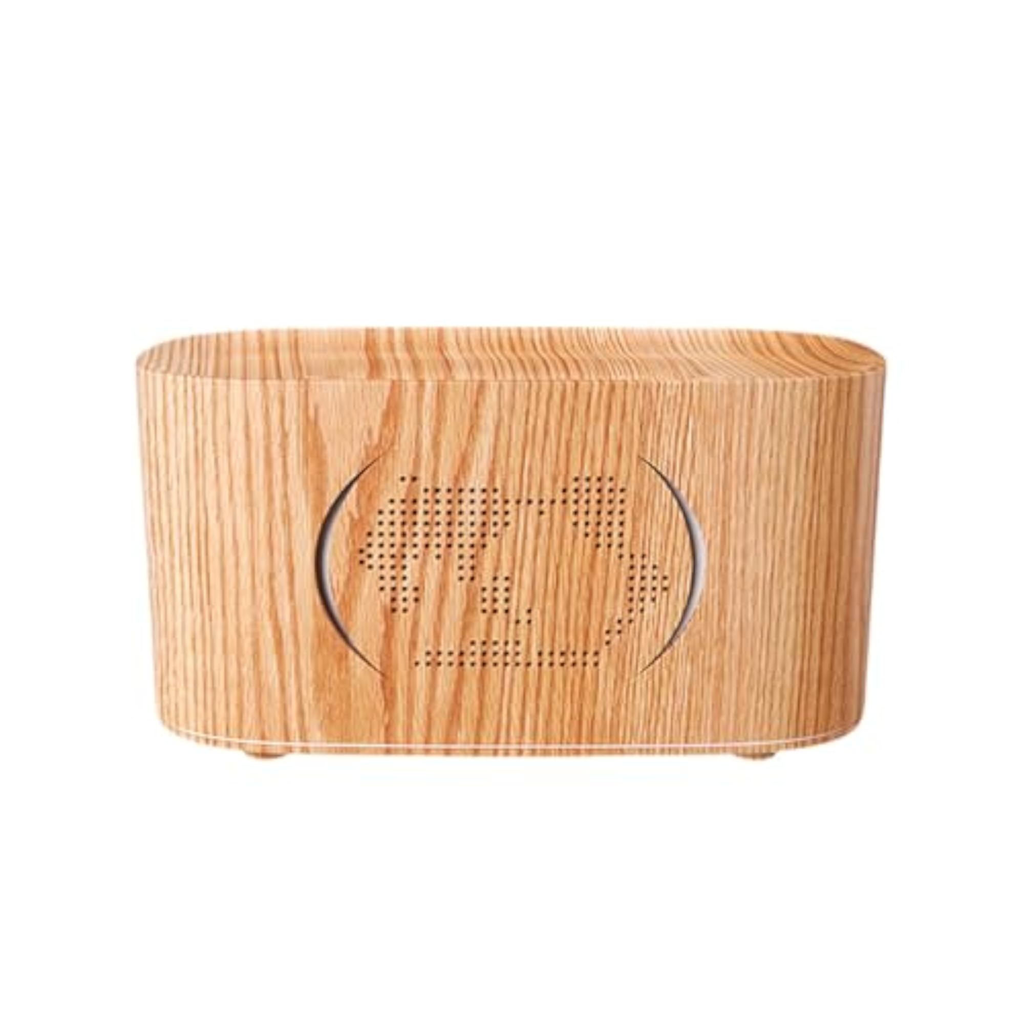 Noiseless Essential Oil Diffuser with Simulated Flame, Wood