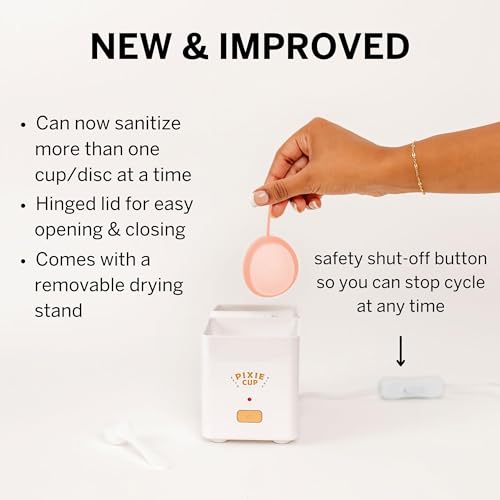 Menstrual Cup Sterilizer - Kills 99.9% of Germs with Steam - 3 Minutes and Your Period Cup is Clean!