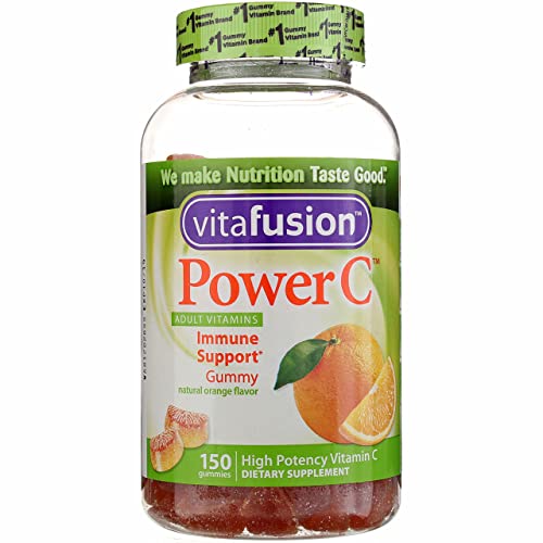 VitaFusion Power C Gummy Vitamins for Adults Absolutely Orange - 150 ct, Pack of 3