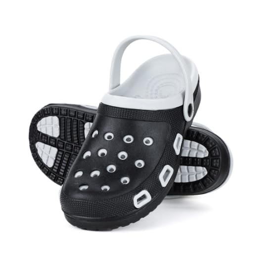 Very Soft and Flexible Lightweight Clog Sandals for Men Black-image-43