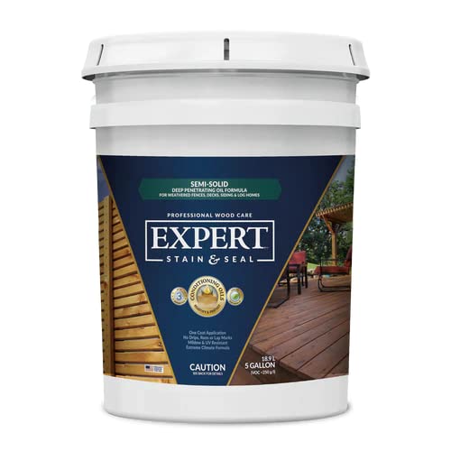 Expert Stain & Seal Semi-Solid Fence, Deck & Wood Stain &
