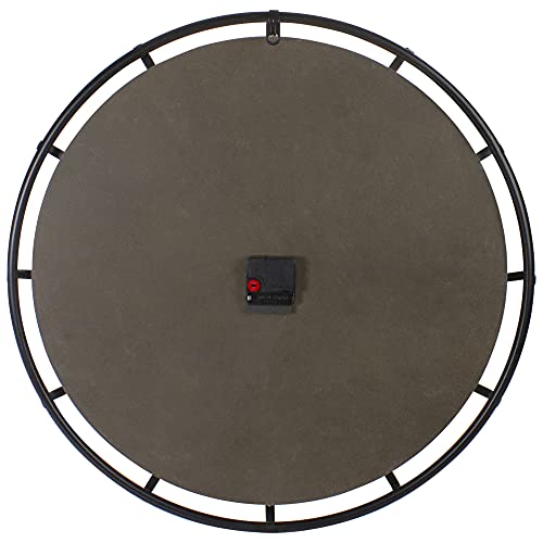 Reloj de Pared Redondo de Madera y Metal Northlight 23.5" miniatura 5