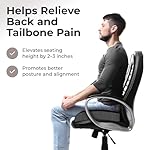 Kölbs Extra Large Seat Cushion, Stylish Plush Velvet Cover, X-Large Memory Foam for Office Chair, Floor Pillow, Cushion Back Pain Coccyx Pain Relief, Carry Handle (Extra Large) - Image 5