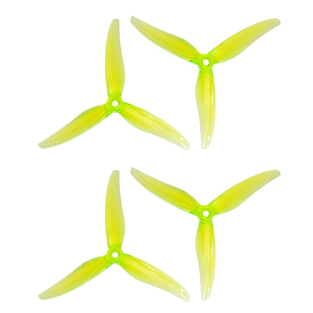 Ounfhtrttk 4PCS 5131.0 5 Inch 3-Blade Propeller for RC Drone FPV Racing Compatible with 2207 2306 Motors B