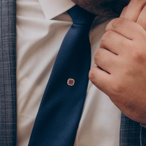 HAWSON Tie Pins Tie Tacks for Men,Crystal Tie Pin with Chain,Wedding Business Accessories.2