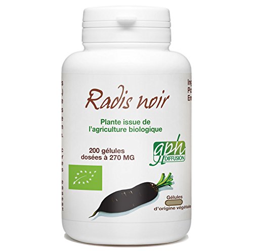 Radis negro Bio  270 mg  200 Cápsulas vegetales