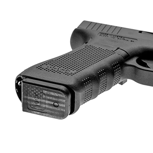 GunSkins Pistol Mag Skins - 6 Pack - Premium Vinyl Decals - Easy to Install - 100% Waterproof Non-Reflective Matte Finish - Made in USA - GS America Grey