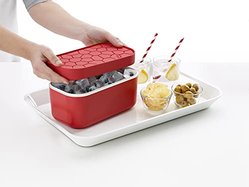 Lékué Ice Box con tapa y bandeja, color rojo miniatura 6