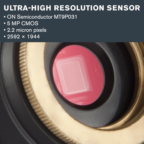 Image of Celestron - NexImage 5 Solar System Imager - 5MP CMOS Sensor (MT9P031) - Beginner Camera for Lunar & Planetary Astrophotography - High-Resolution Color Imaging, USB 2.0