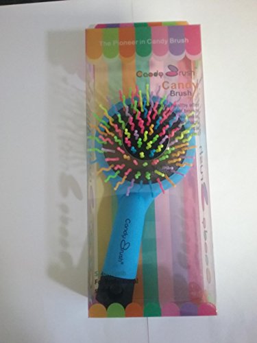 Rainbow Hair Brush With Multi- Coloured S Curl Wave Design Bristles - Women Colleague Female Friend Partner Teenager Teenage Girls Her Popular Health & Beauty Pamper Essential Bath & Body Care Accessory - Xmas Secret Santa Birthday Valentines Anniversary Leaving Gift Idea - One Supplied by Smiley Gifts
