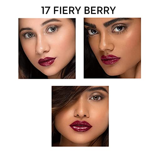 Image of SUGAR Cosmetics - Smudge Me Not - Lip Duo - 17 Fiery Berry (Marsala) - 3.5 ml - 2-in-1 Duo Liquid Lipstick with Matte Finish and Moisturizing Gloss